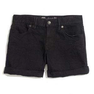 Madewell Denim Midi Shorts Midnight